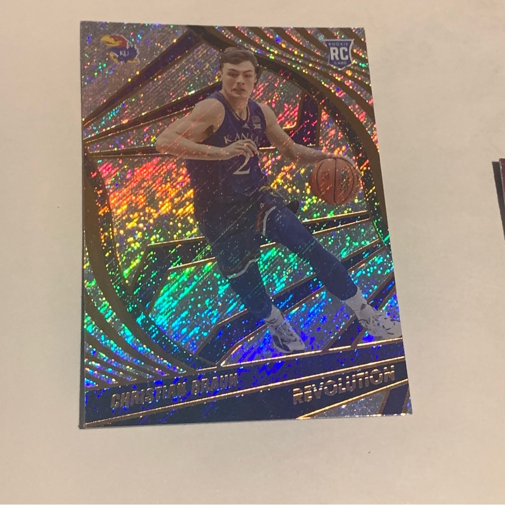 Christian Braun Basketball Trading Card university of Kansas Holographic